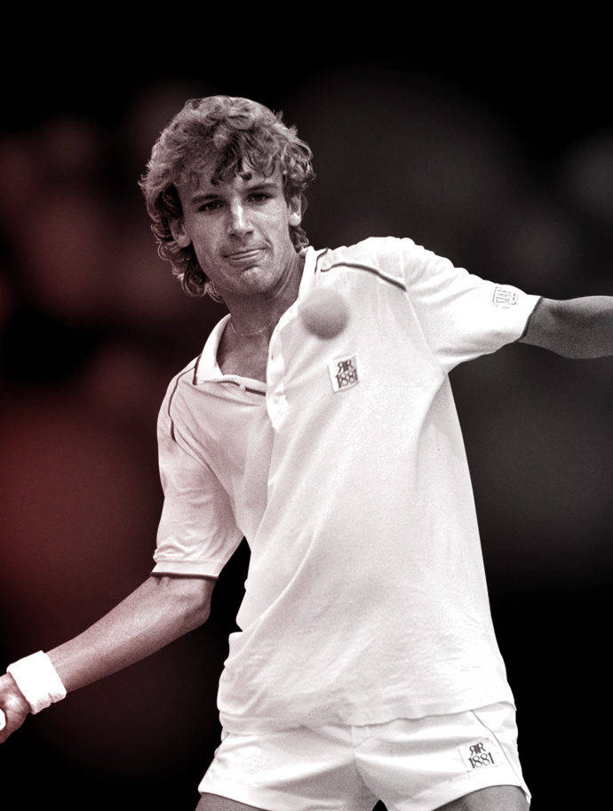 Young Mats Wilander Poster Background