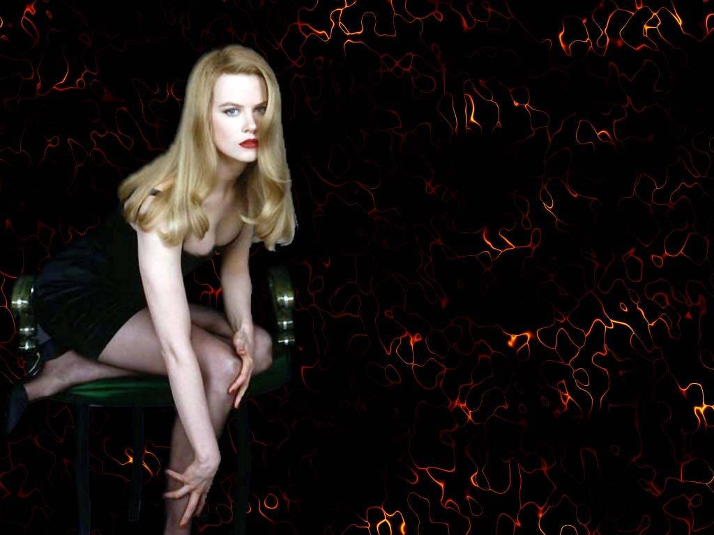 Young Nicole Kidman Wearing Sexy Dress Background