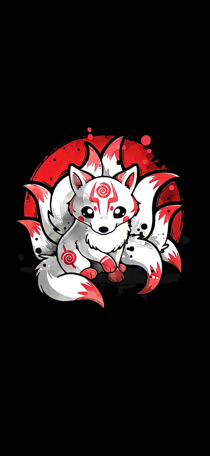 Young Nine Tailed Fox Background