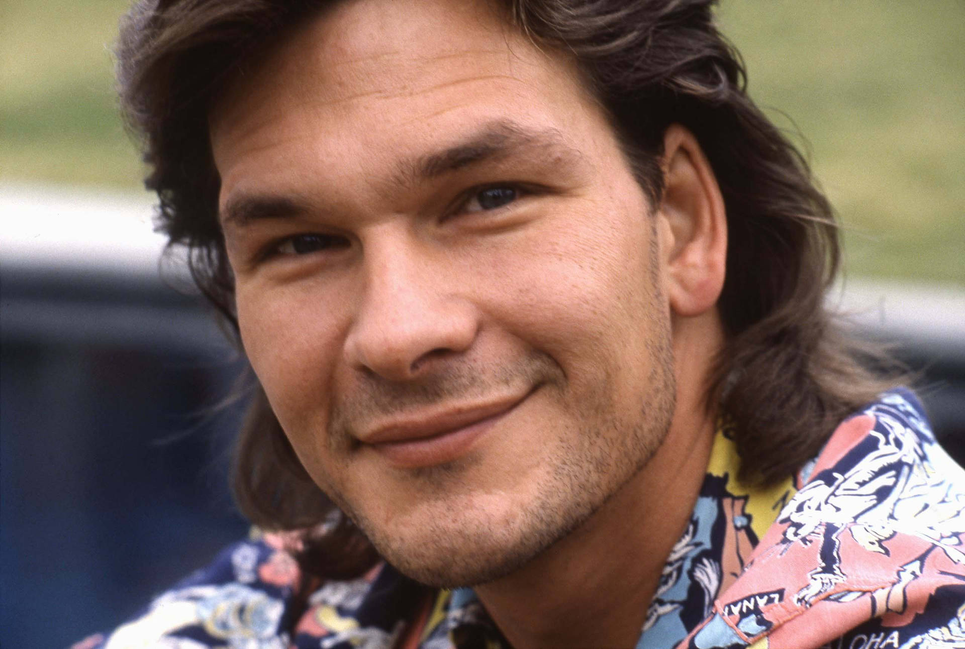 Young Patrick Swayze Photograph Background