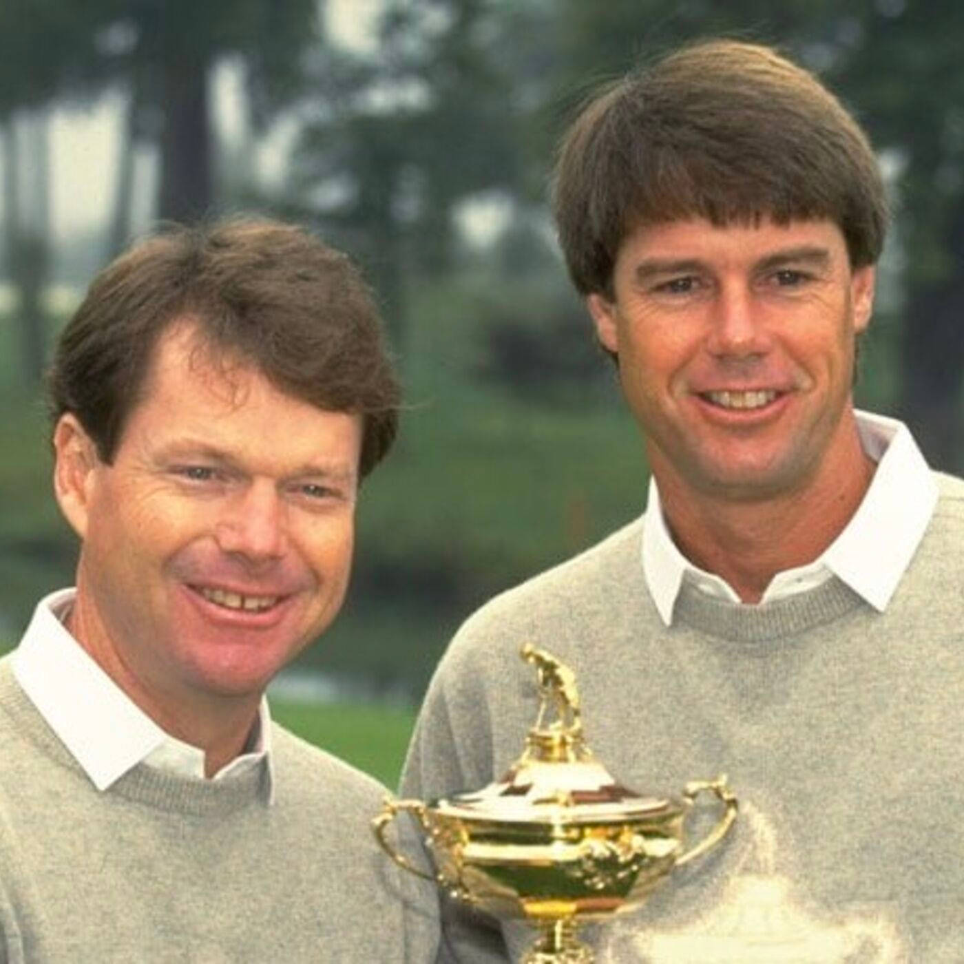 Young Paul Azinger Holding Trophy Background