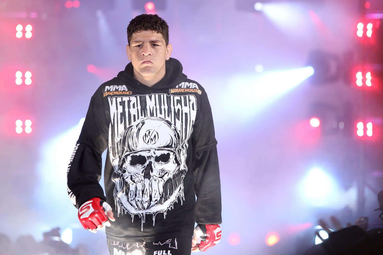 Young Professional American Mixed Martial Artist Nick Diaz Background