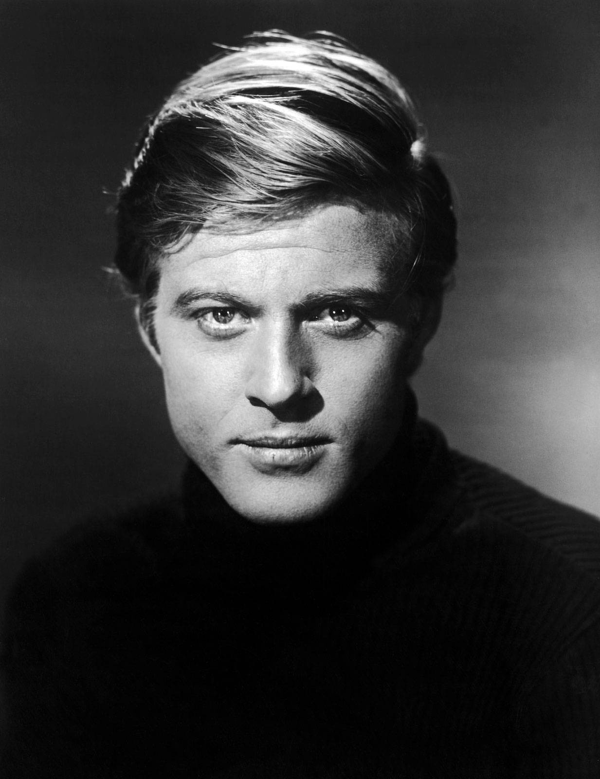 Young Robert Redford Black And White
