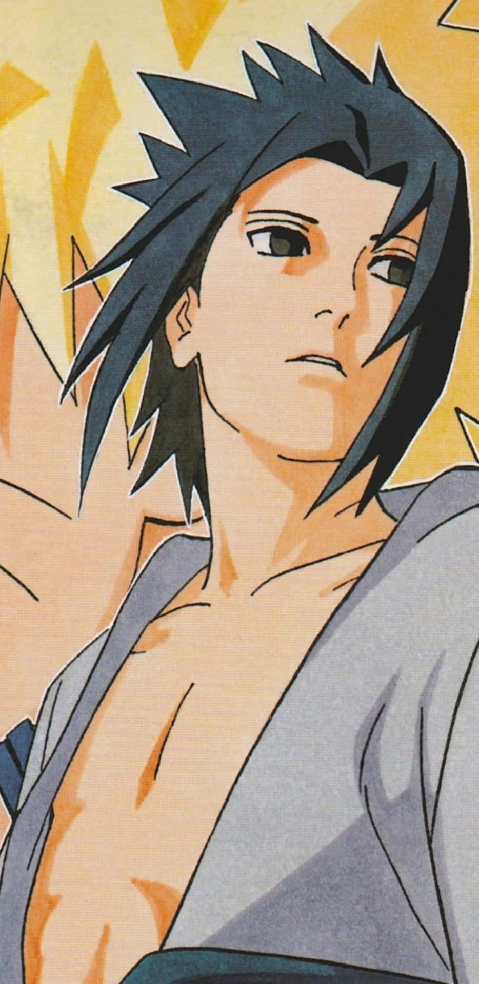 Young Sasuke Art Manga Background