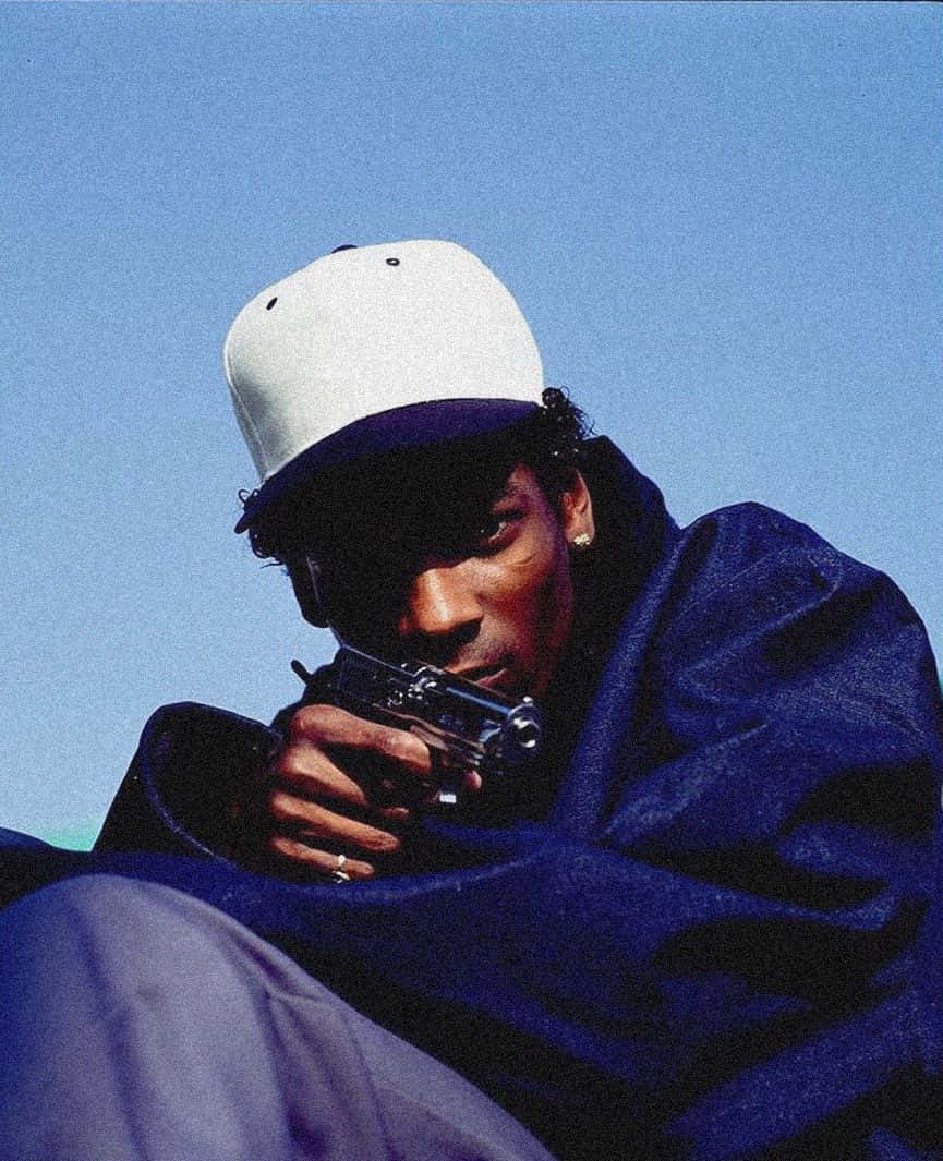 Young Snoop Dogg Repping The West Coast Background