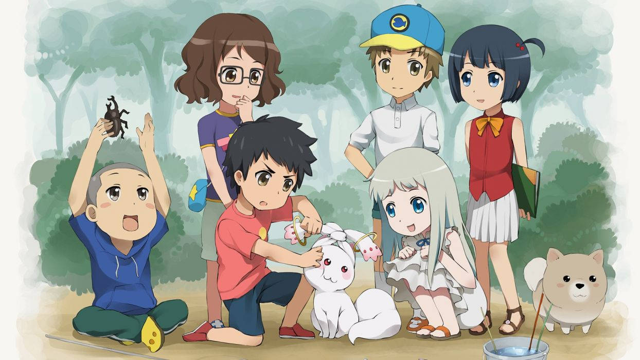 Young Super Peace Busters Anohana Background