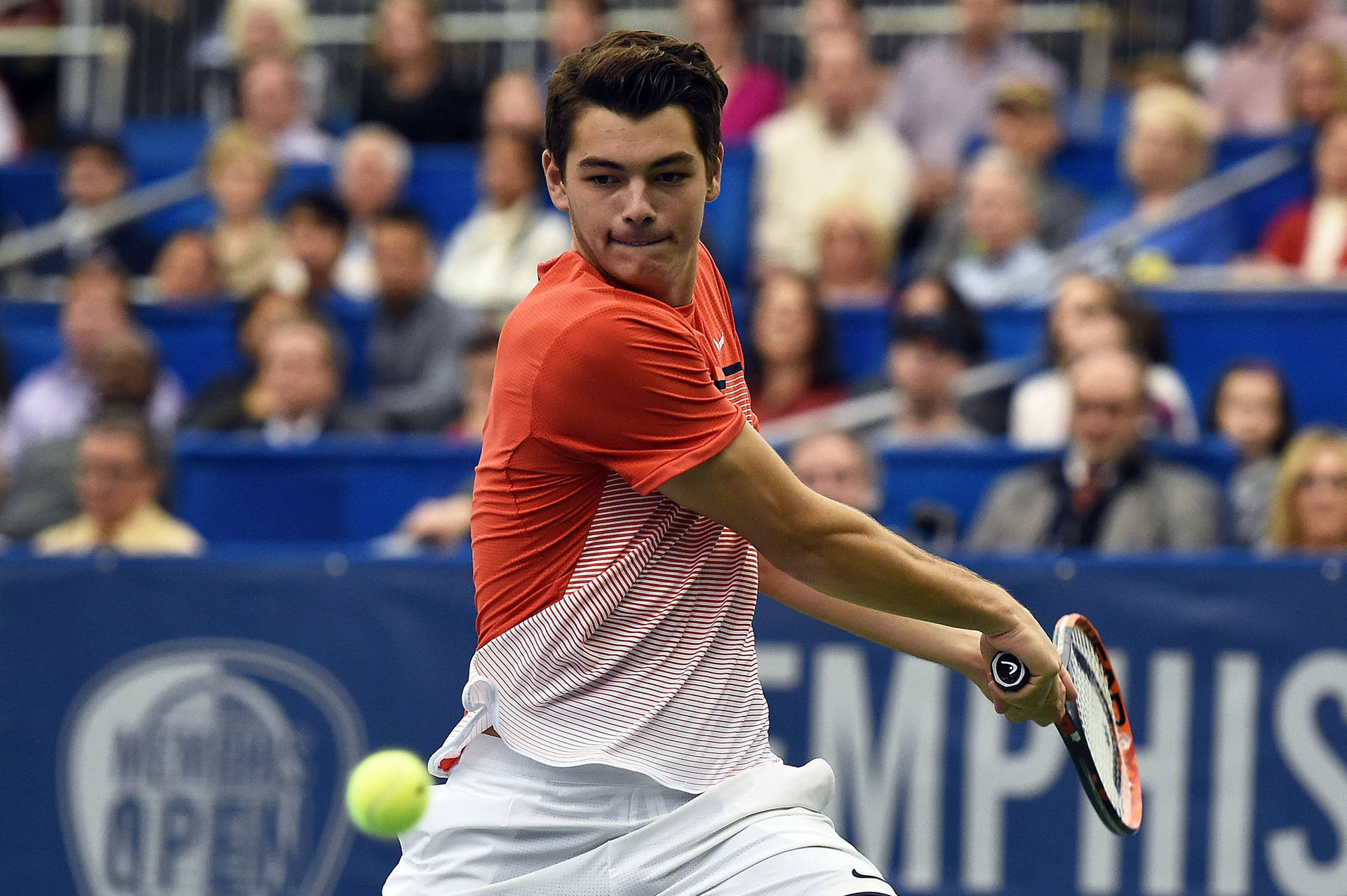 Young Tennis Player Taylor Fritz Background