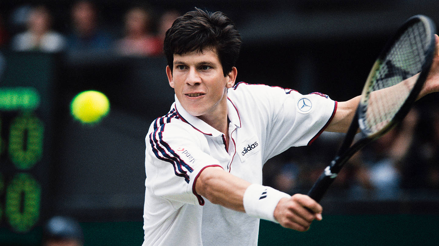 Young Tennis Player Tim Henman Background