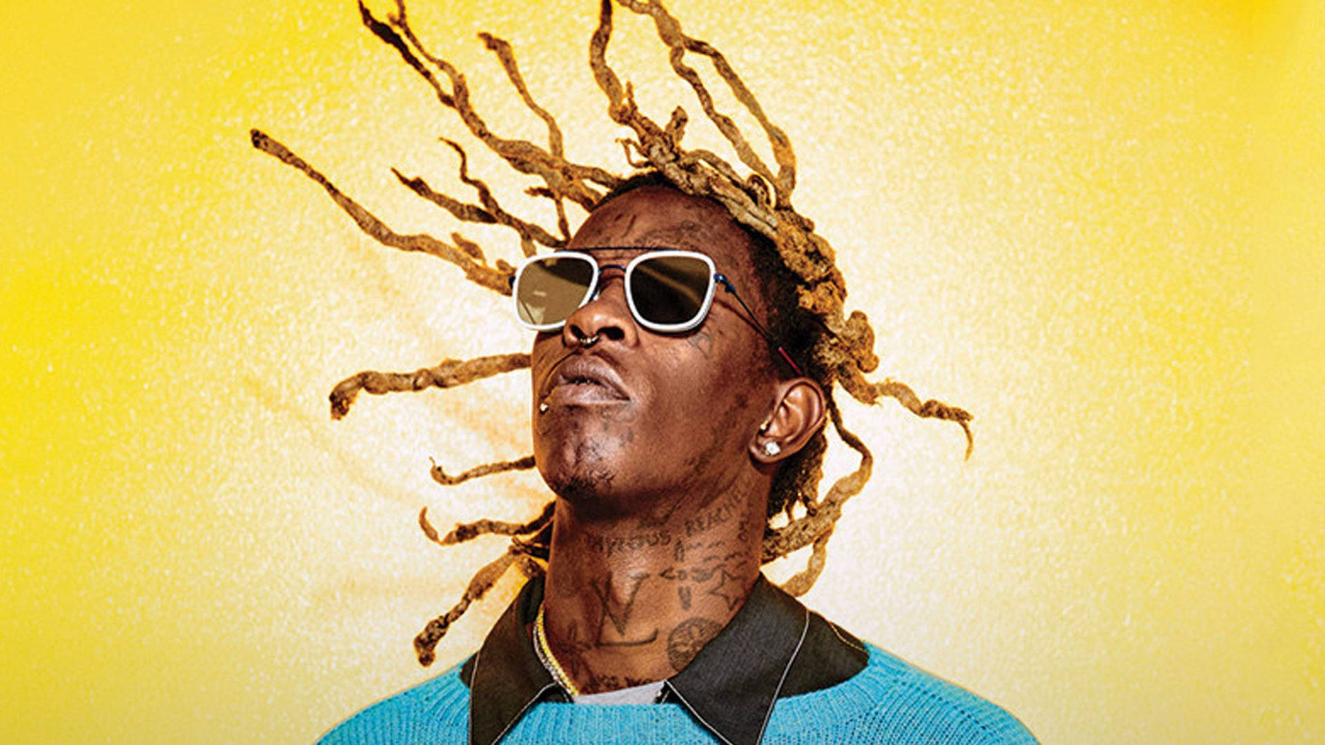 Young Thug Looking Fierce Background