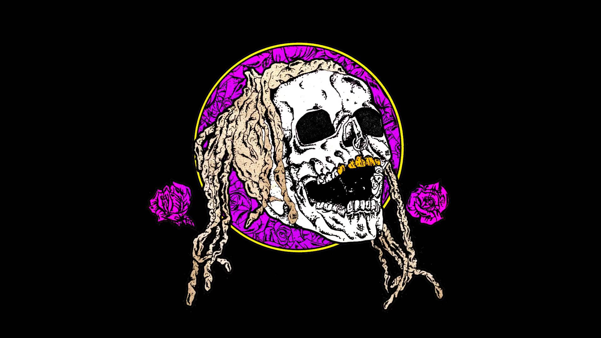 Young Thug Sporting A Skull Art T-shirt
