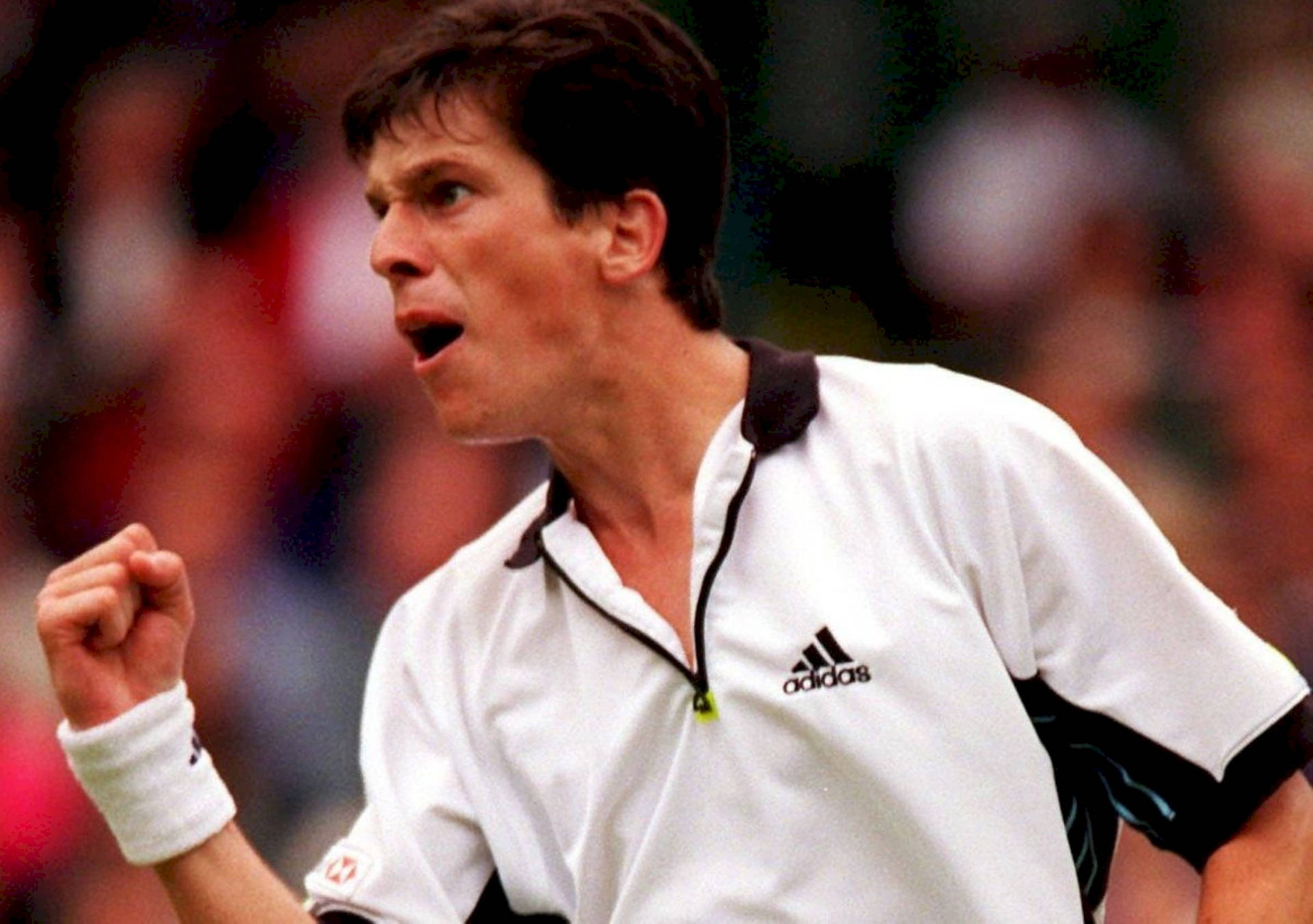 Young Tim Henman Side Profile Background