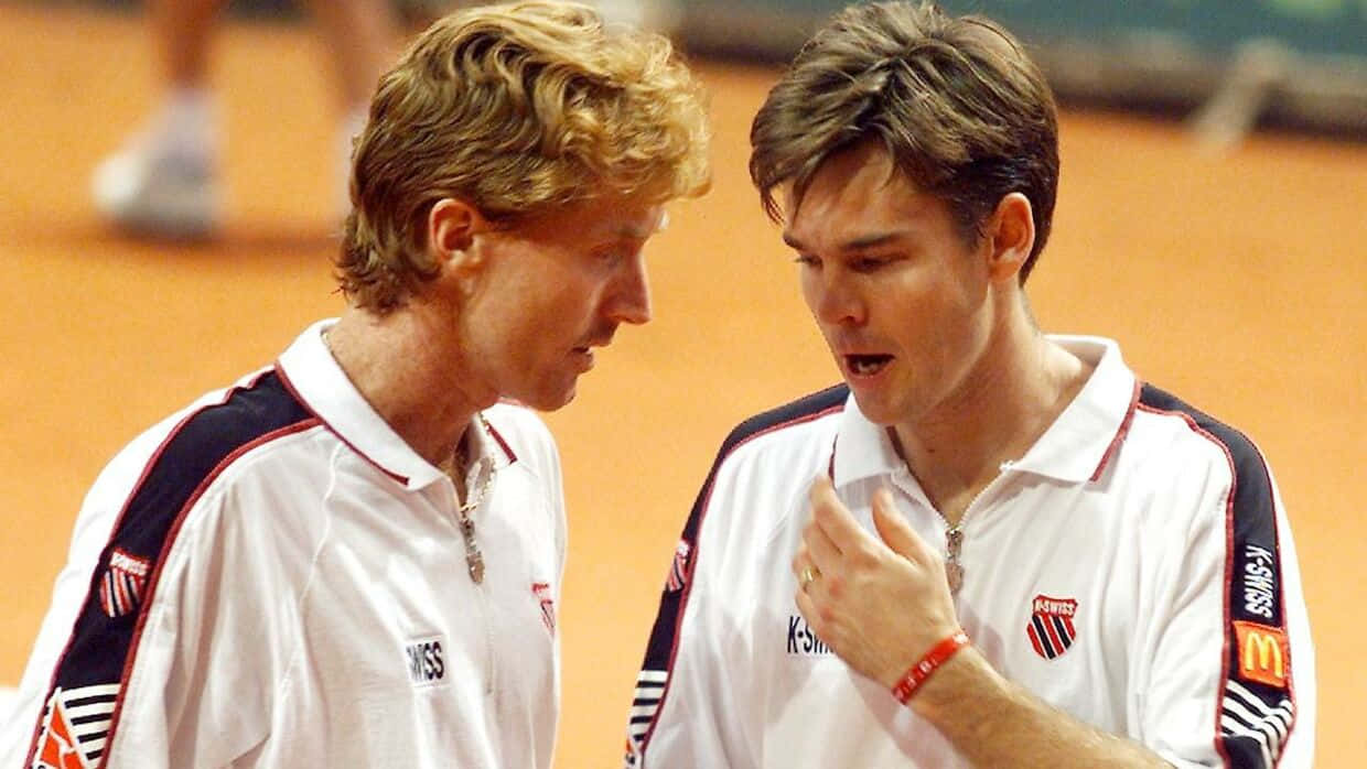 Young Todd Woodbridge And Mark Woodforde Phenomenons In Tennis