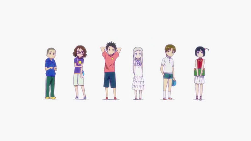 Young Version Of Anohana Characters Background
