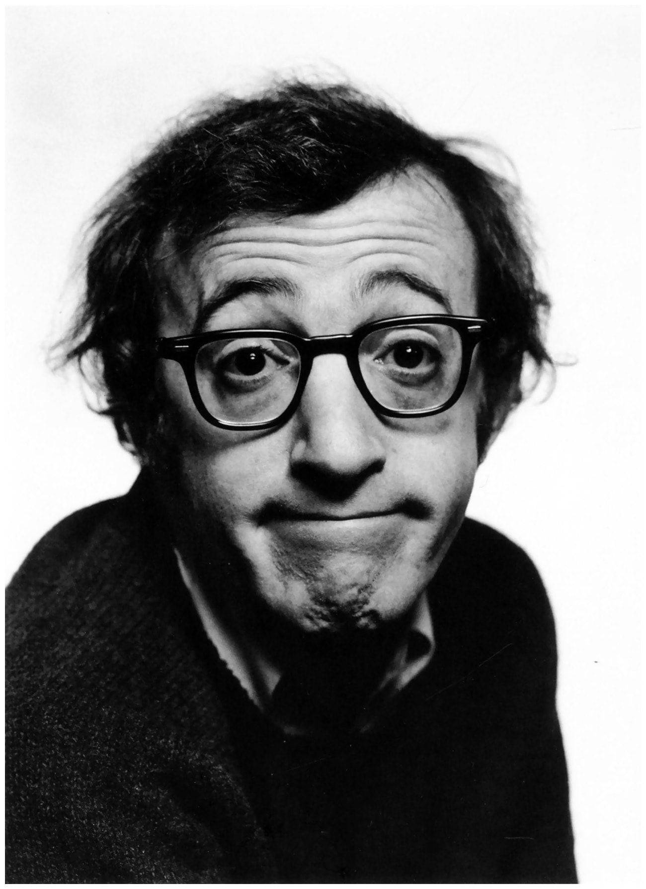 Young Woody Allen Posed In A 1969 Black And White Photograph