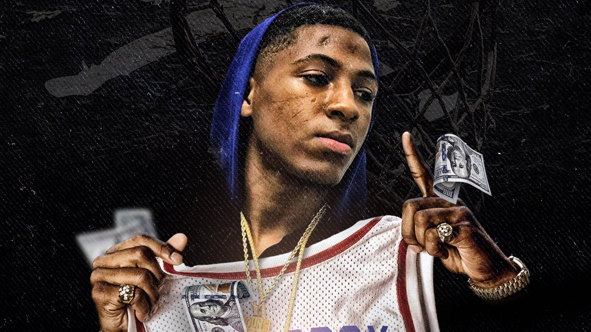 Youngboy Never Broke Again Is The Center Of Attention Background