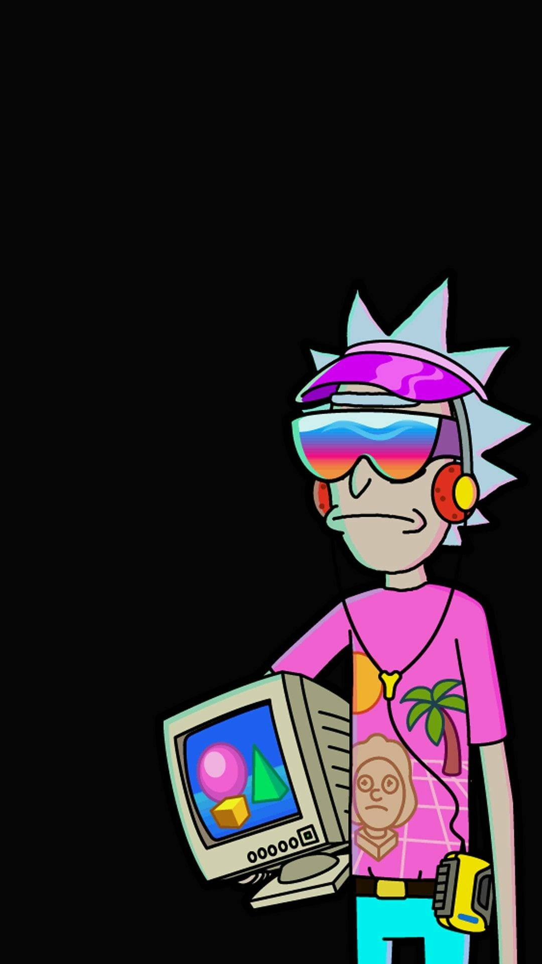 Youngster Rick And Morty Stoner Background