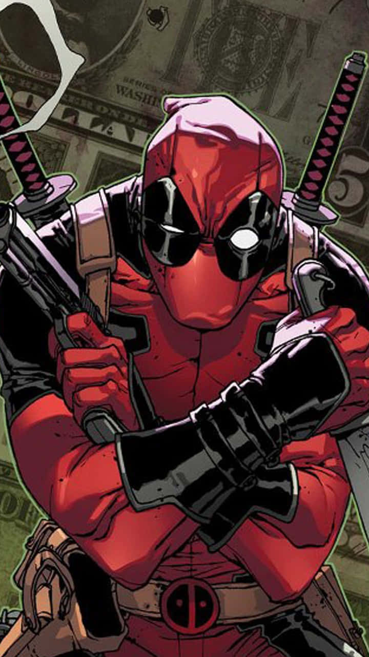 Your Everyday Superhero - Deadpool For Your Iphone Background