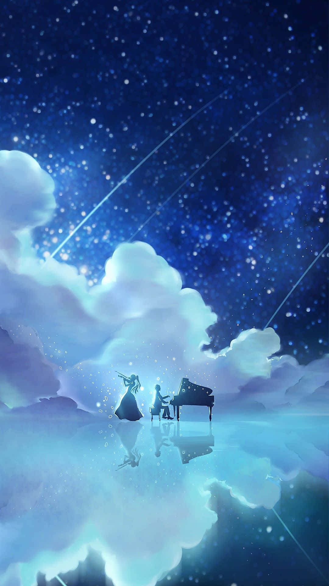 Your Lie In April Iphone Galaxy Cloud Anime Pictures Background