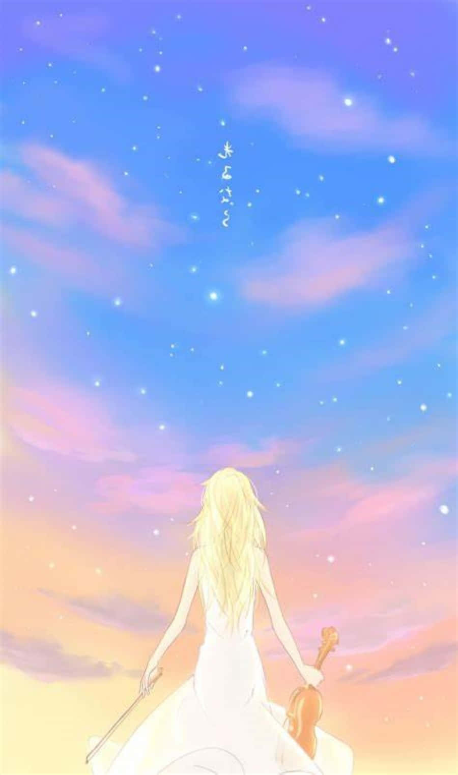 Your Lie In April Iphone Kaori Galaxy Sky Pictures Background