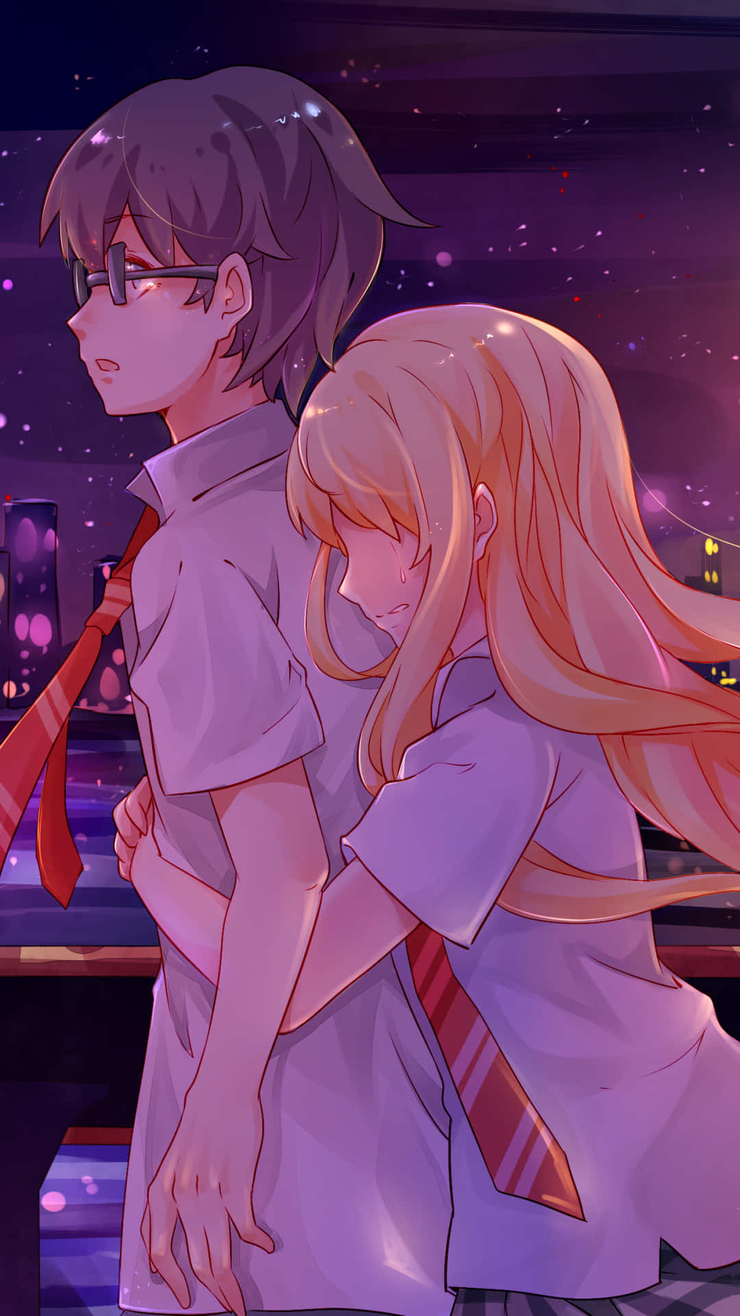 Your Lie In April Iphone Kaori Kosei Aesthetic Pictures Background
