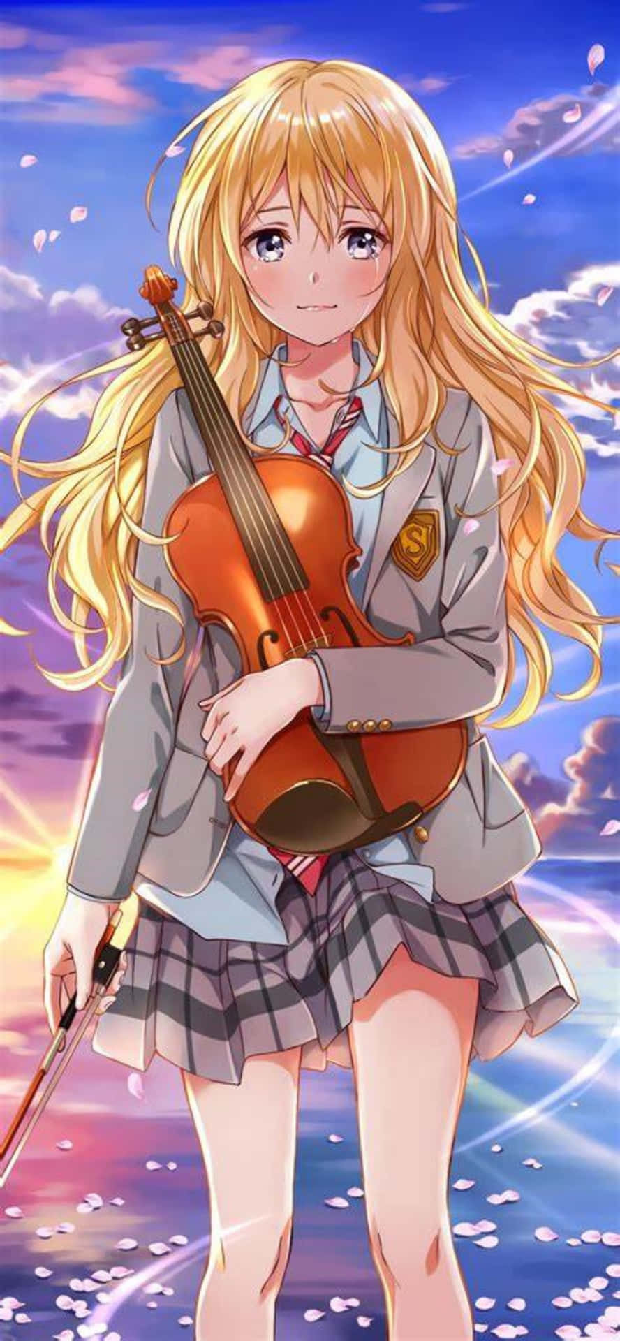 Your Lie In April Iphone Kaori Sad Anime Pictures Background