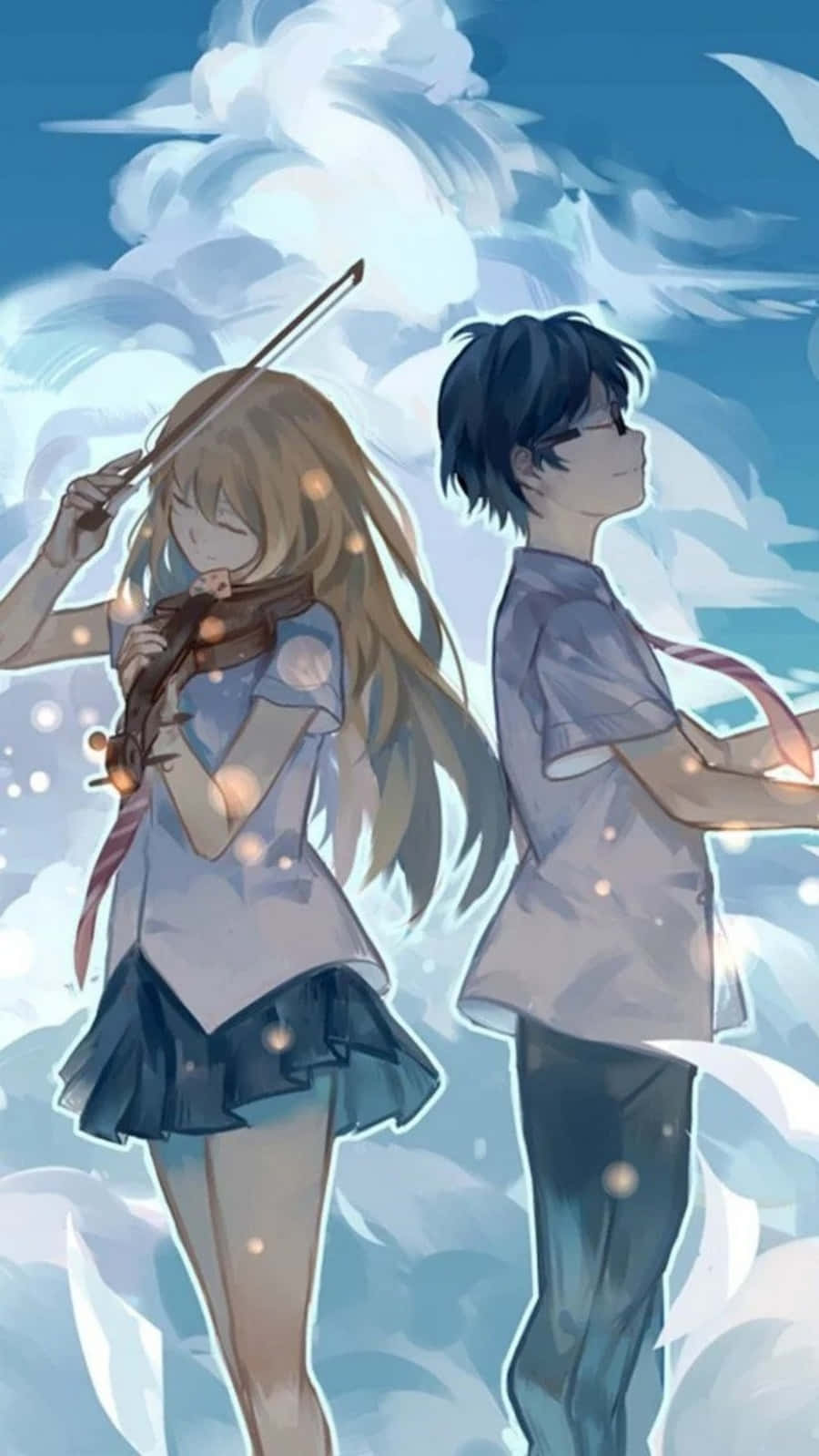 Your Lie In April Iphone Kosei Kaori Illustration Pictures Background