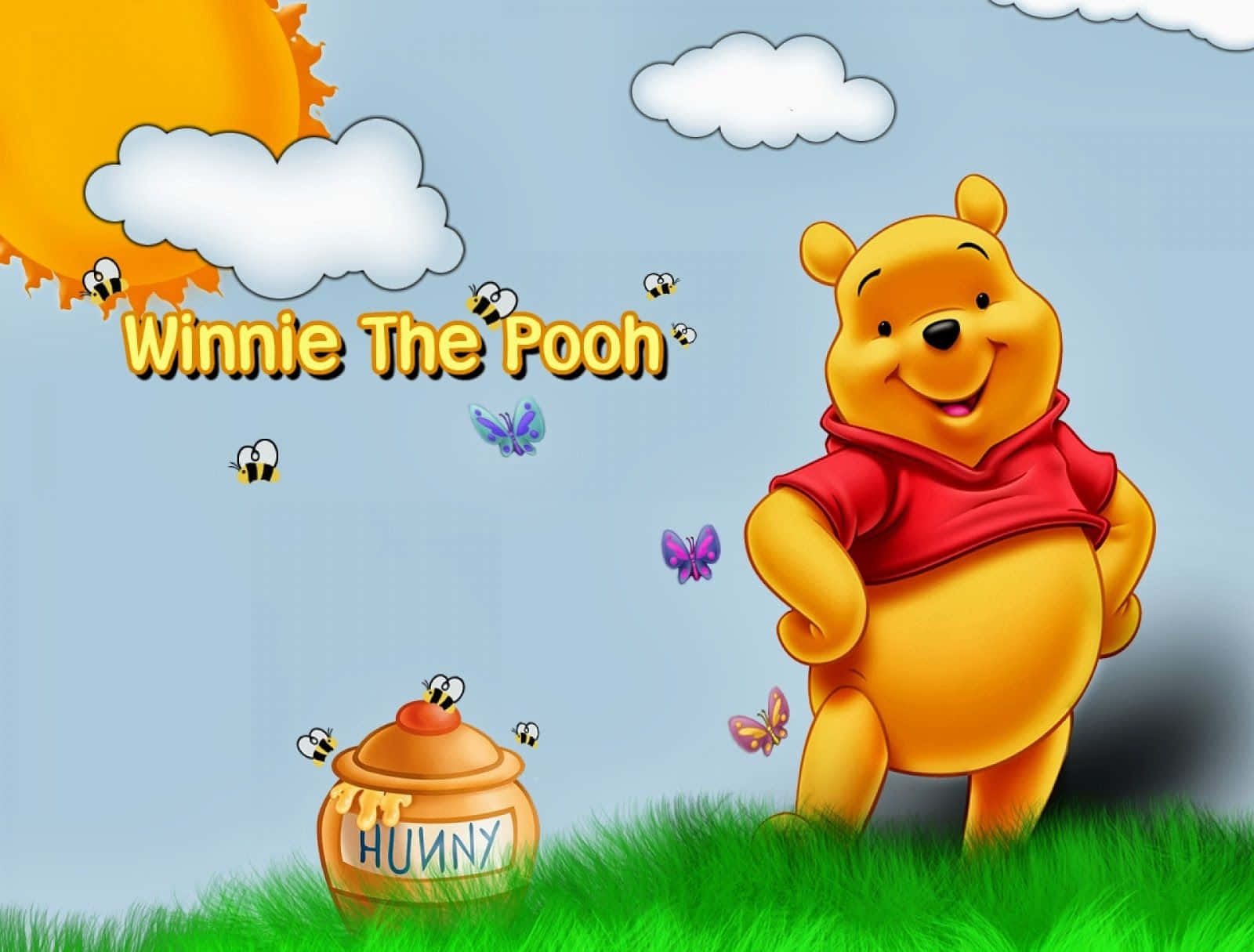 Your Little One Will Love Working On Their School Projects While Snuggled Up With Winnie The Pooh. Background