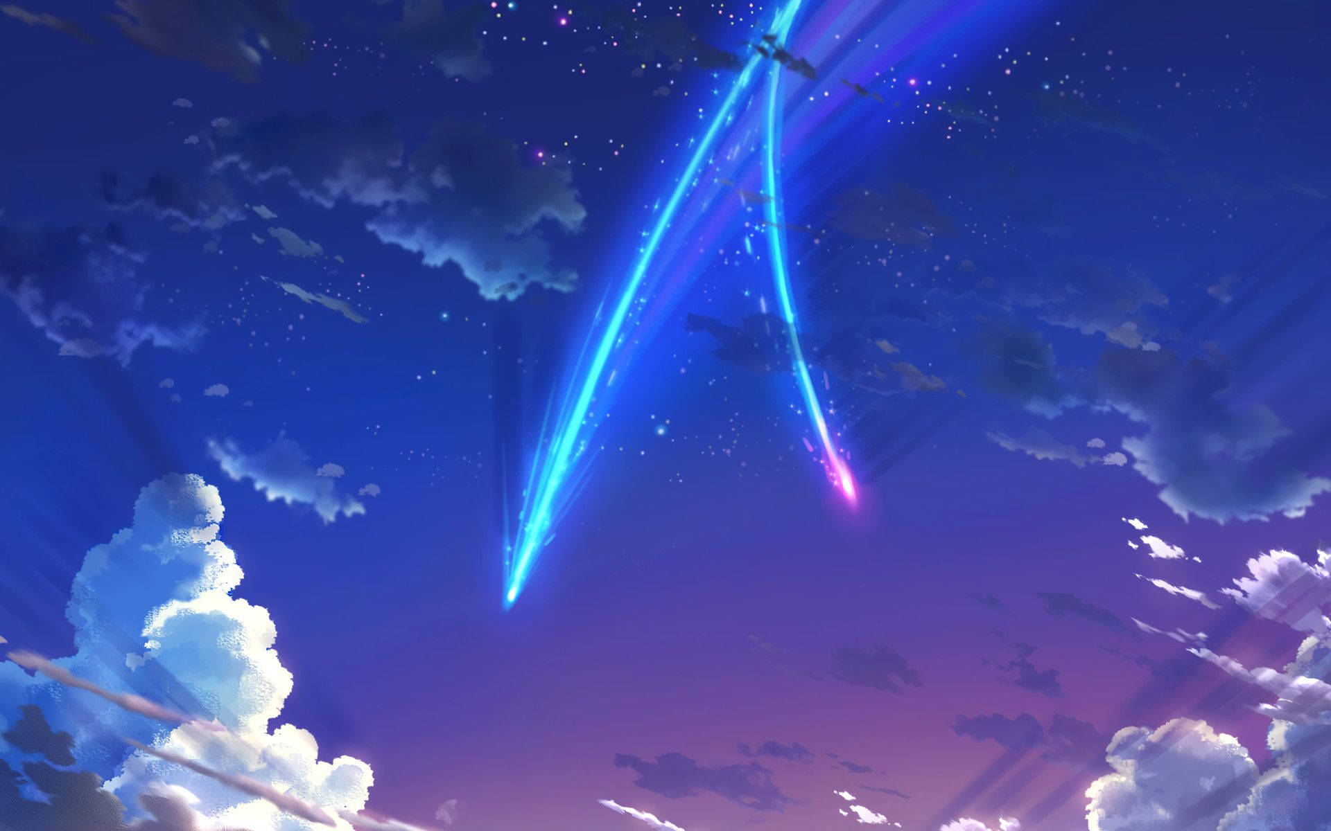 Your Name Falling Comet Tiamat Background