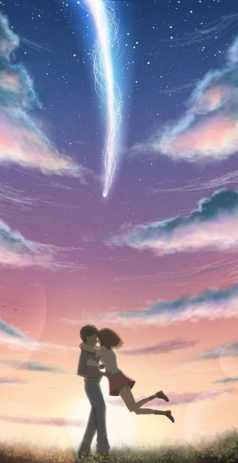 Your Name Iphone Embrace Background