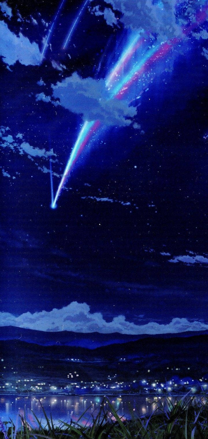 Your Name Iphone Meteors Lake Background