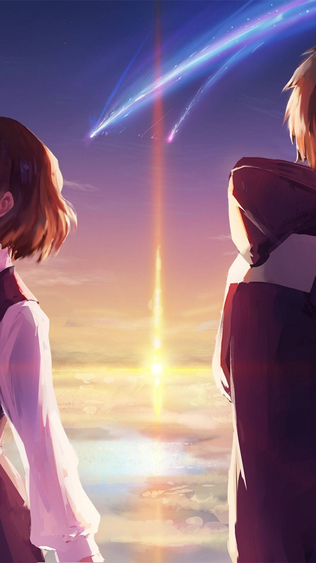 Your Name Iphone Taki Mitsuha Clouds