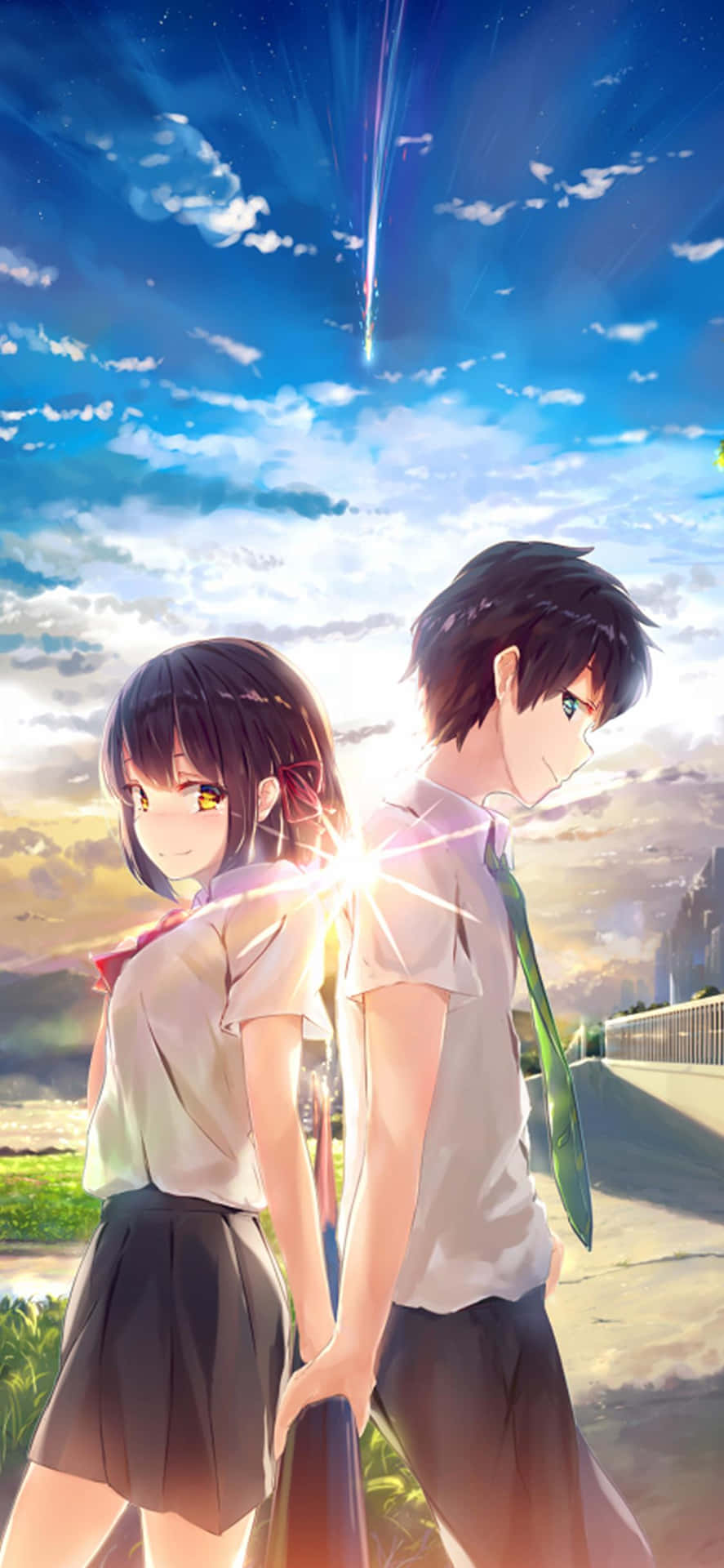 Your Name Matching Pfp Anime Background