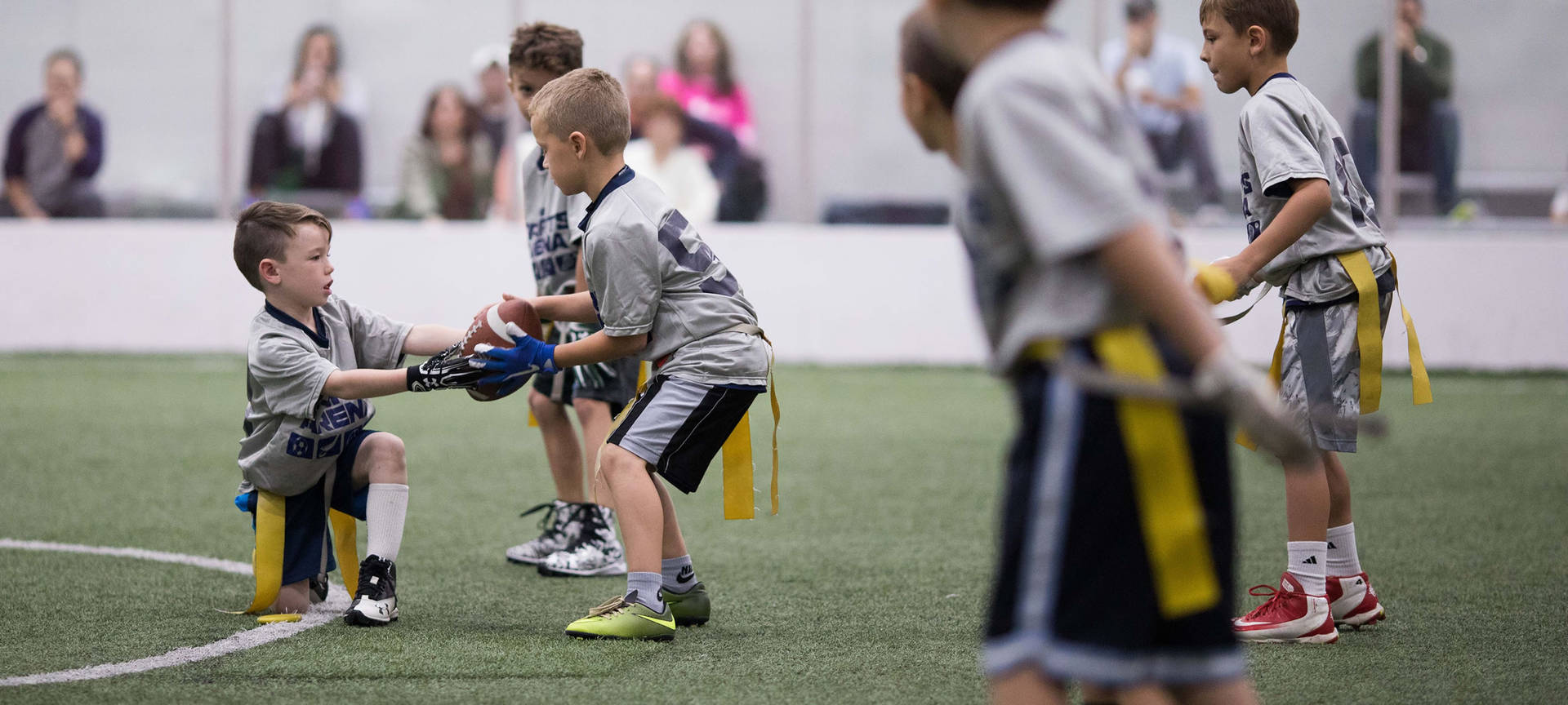 Youth Flag Football Training Session Background