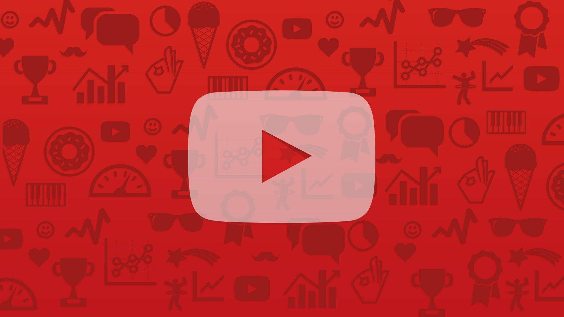 Youtube Button Red Pattern Background