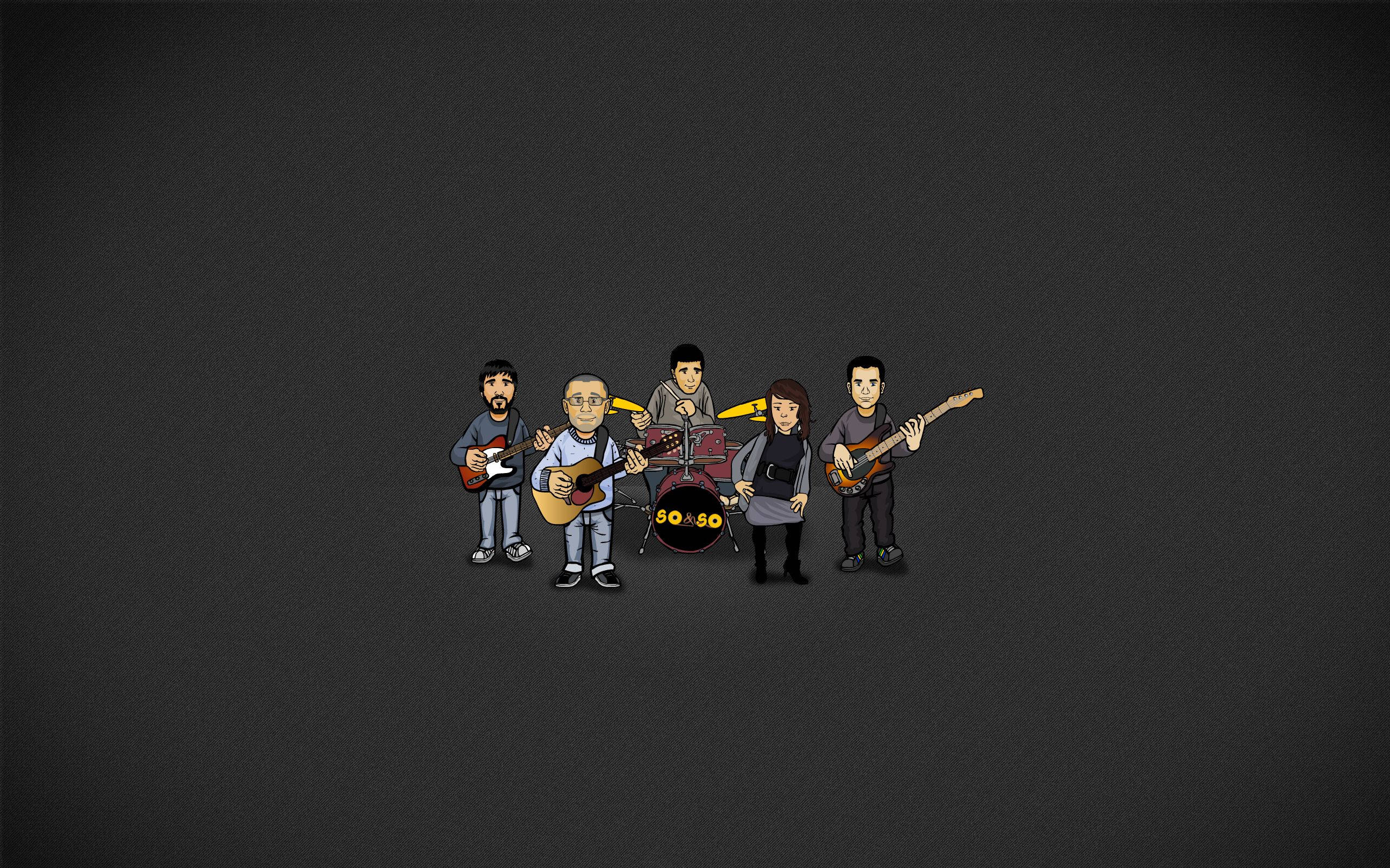 Youtube Cover Animated Musical Band Background
