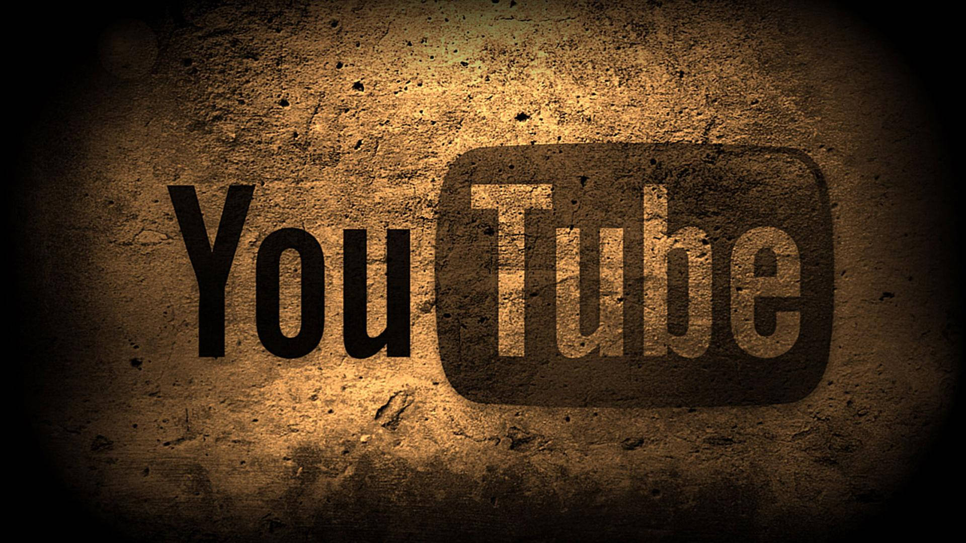 Youtube Cover Brown Concrete Wall Logo Background