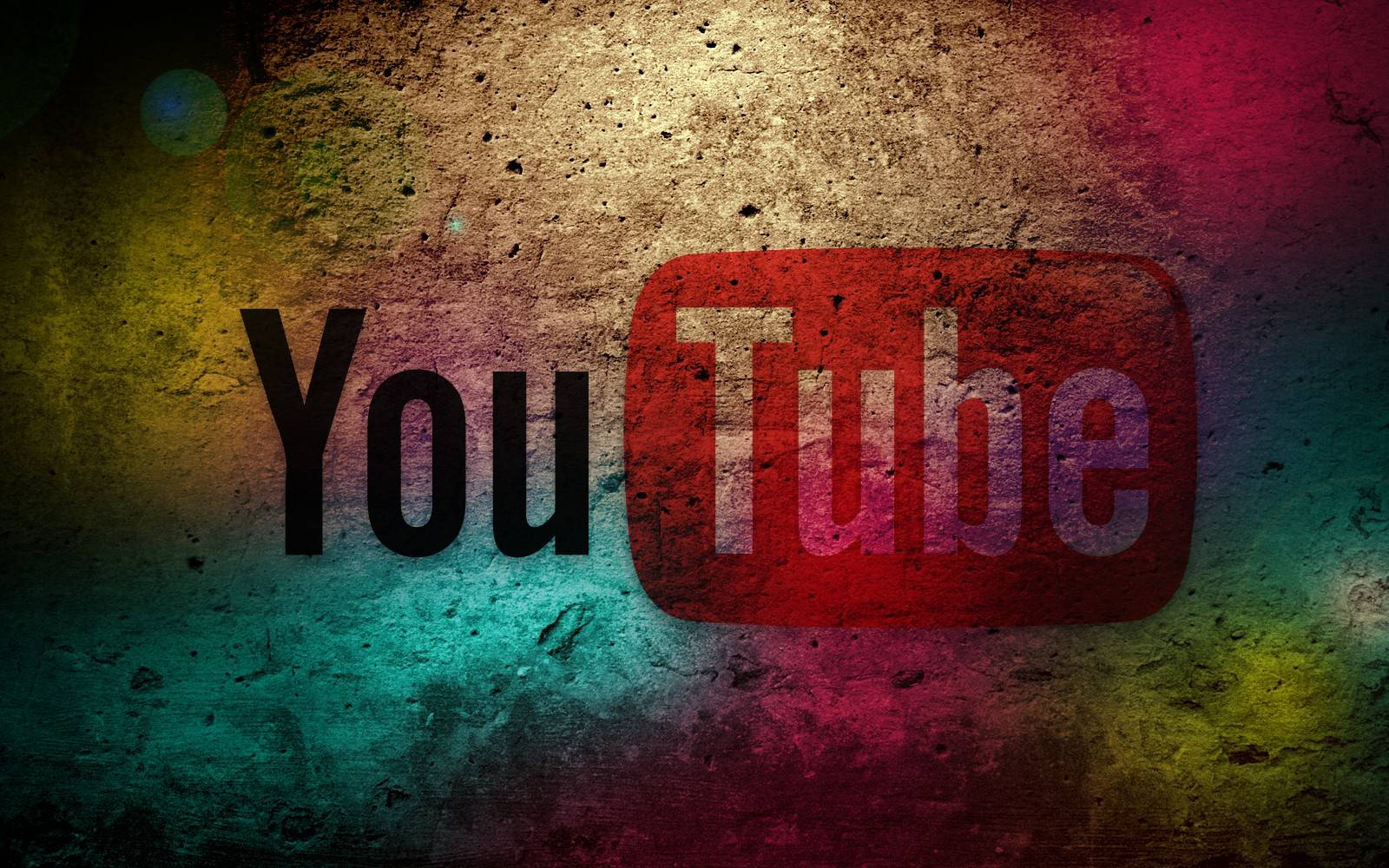 Youtube Cover Logo Colorful Concrete Wall