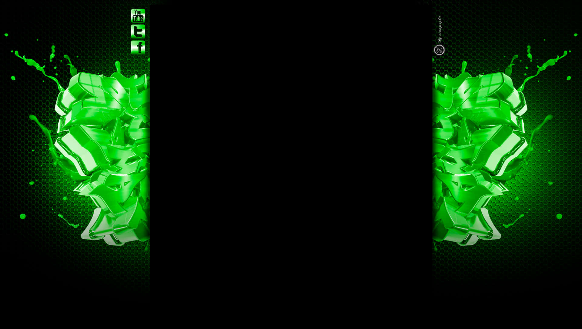 Youtube Gaming Green Figure Background