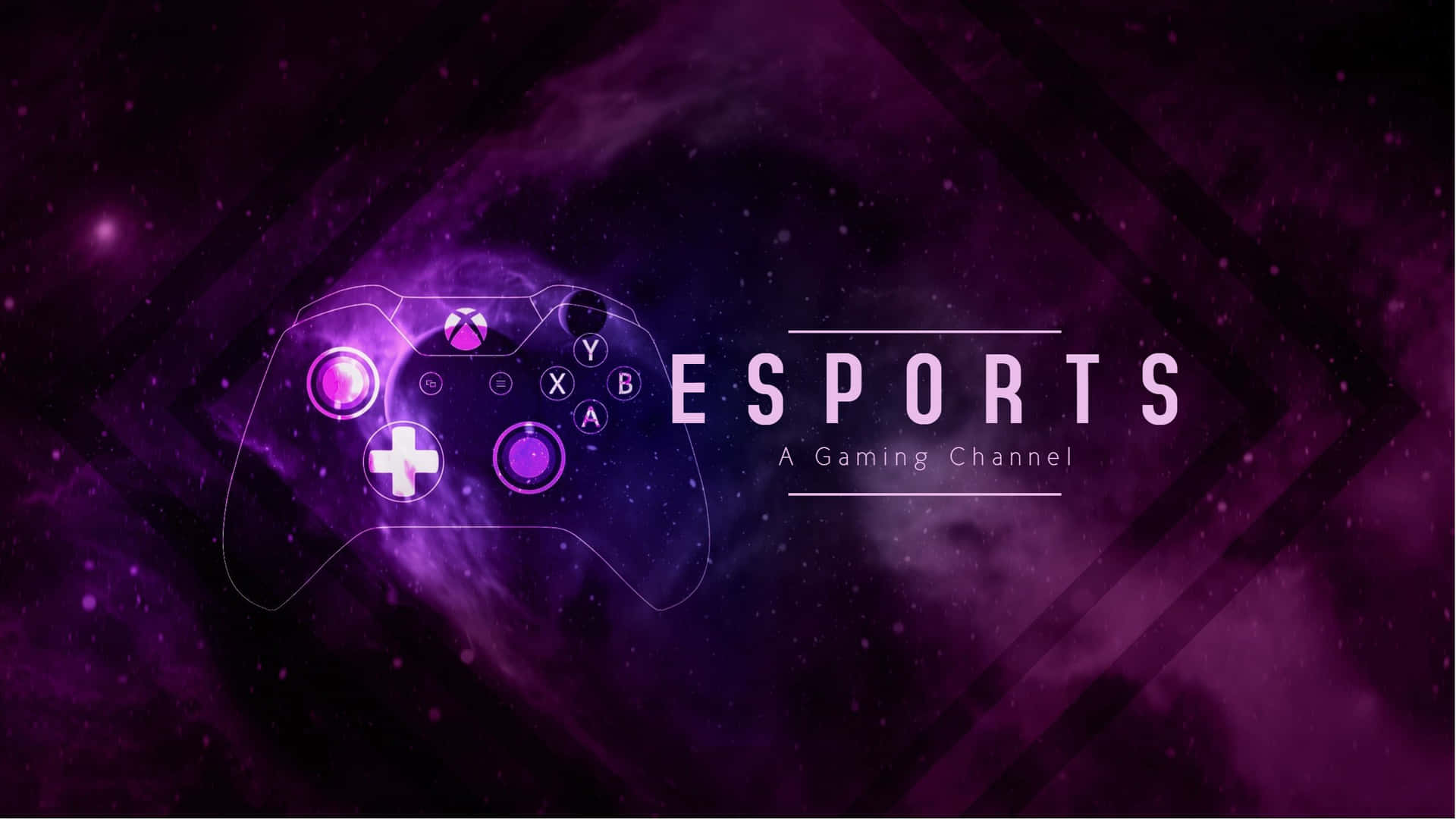 Youtube Gaming Purple E-sports Background