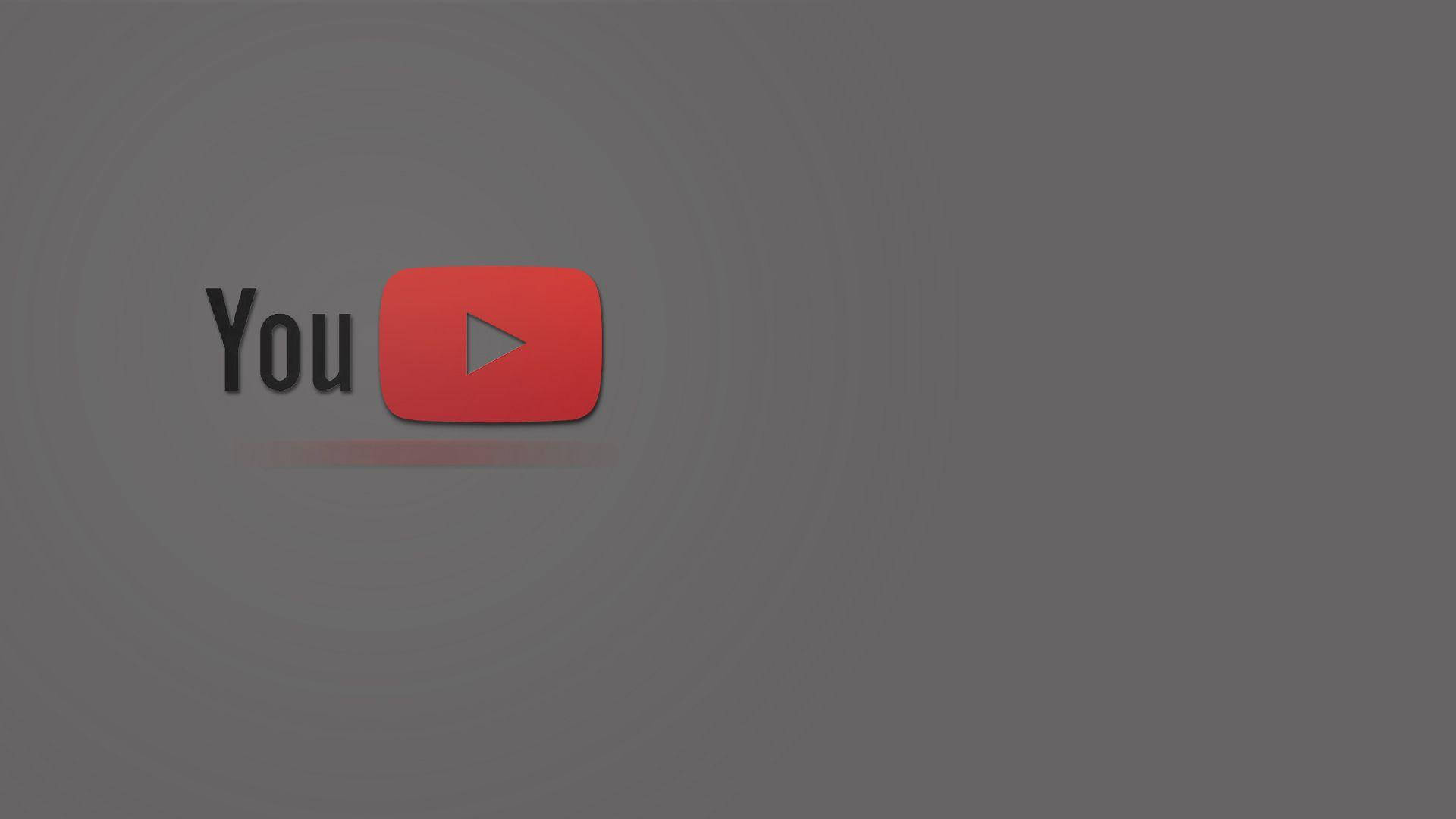 Youtube Logo Gray Artwork Background
