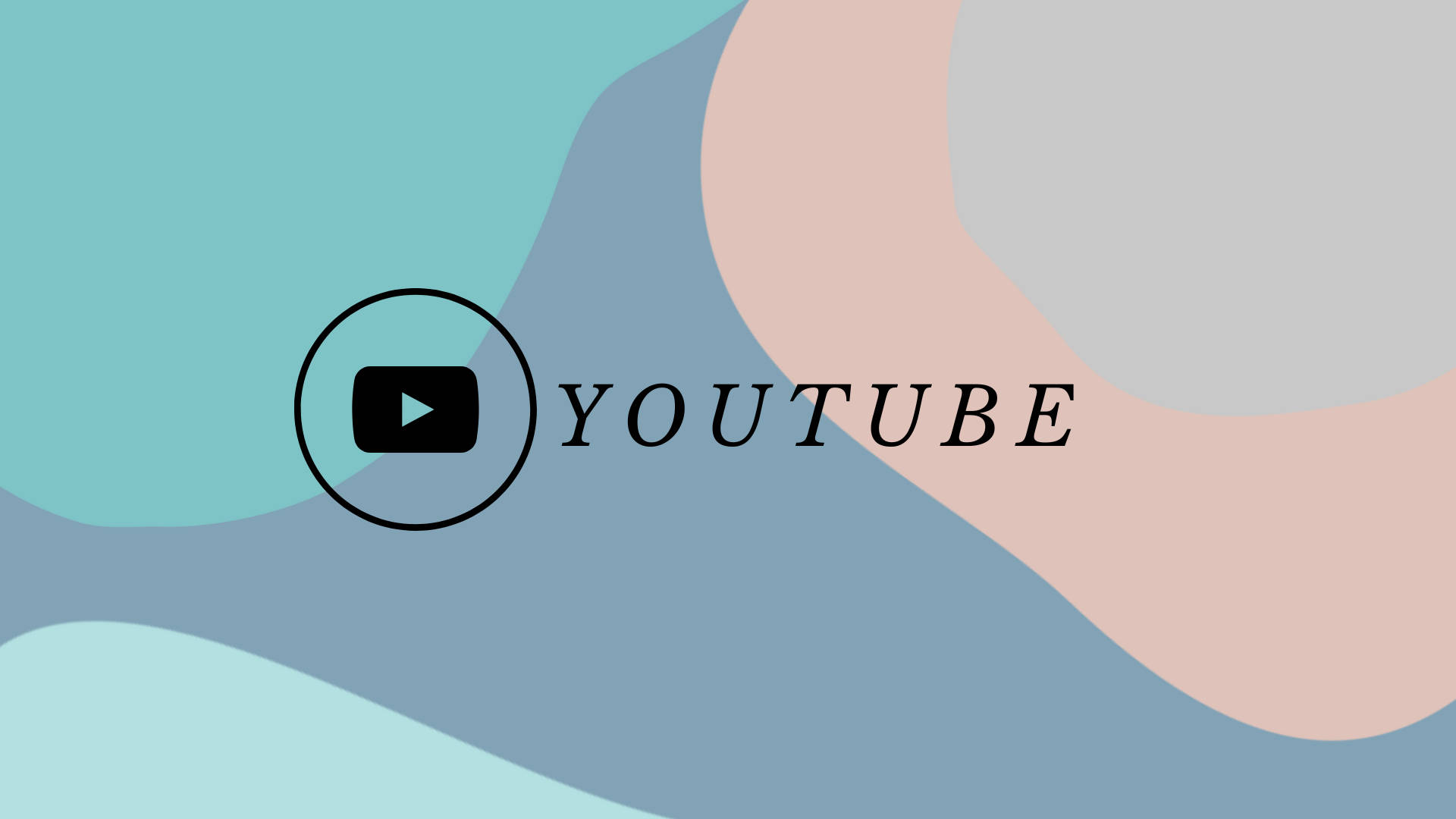Youtube Logo On Pastel Marble Background