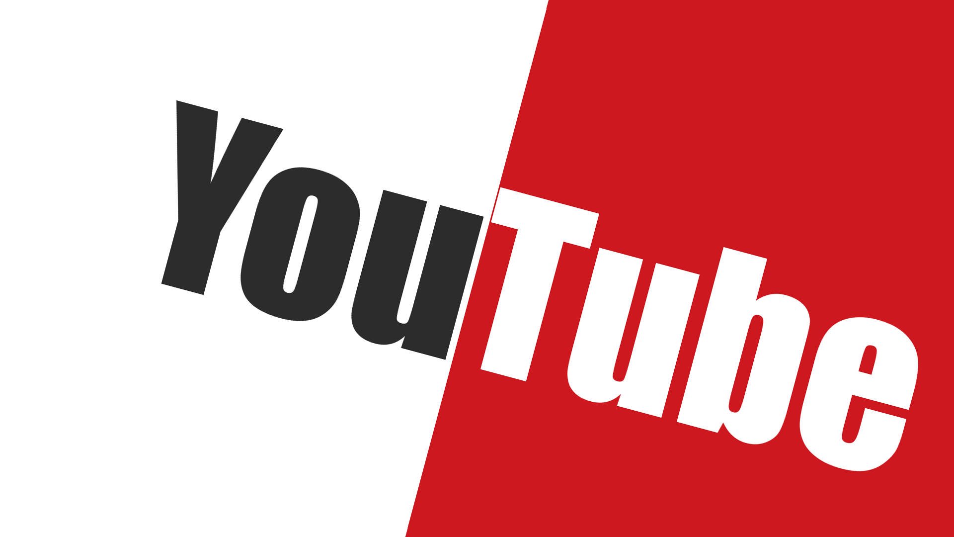 Youtube Logo On Red White Background Background