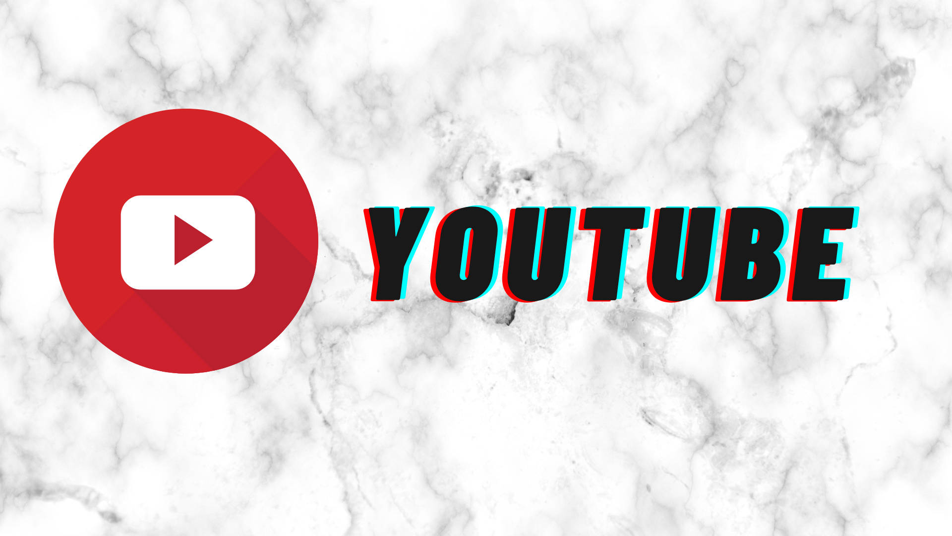 Youtube Logo On White Marble Stone