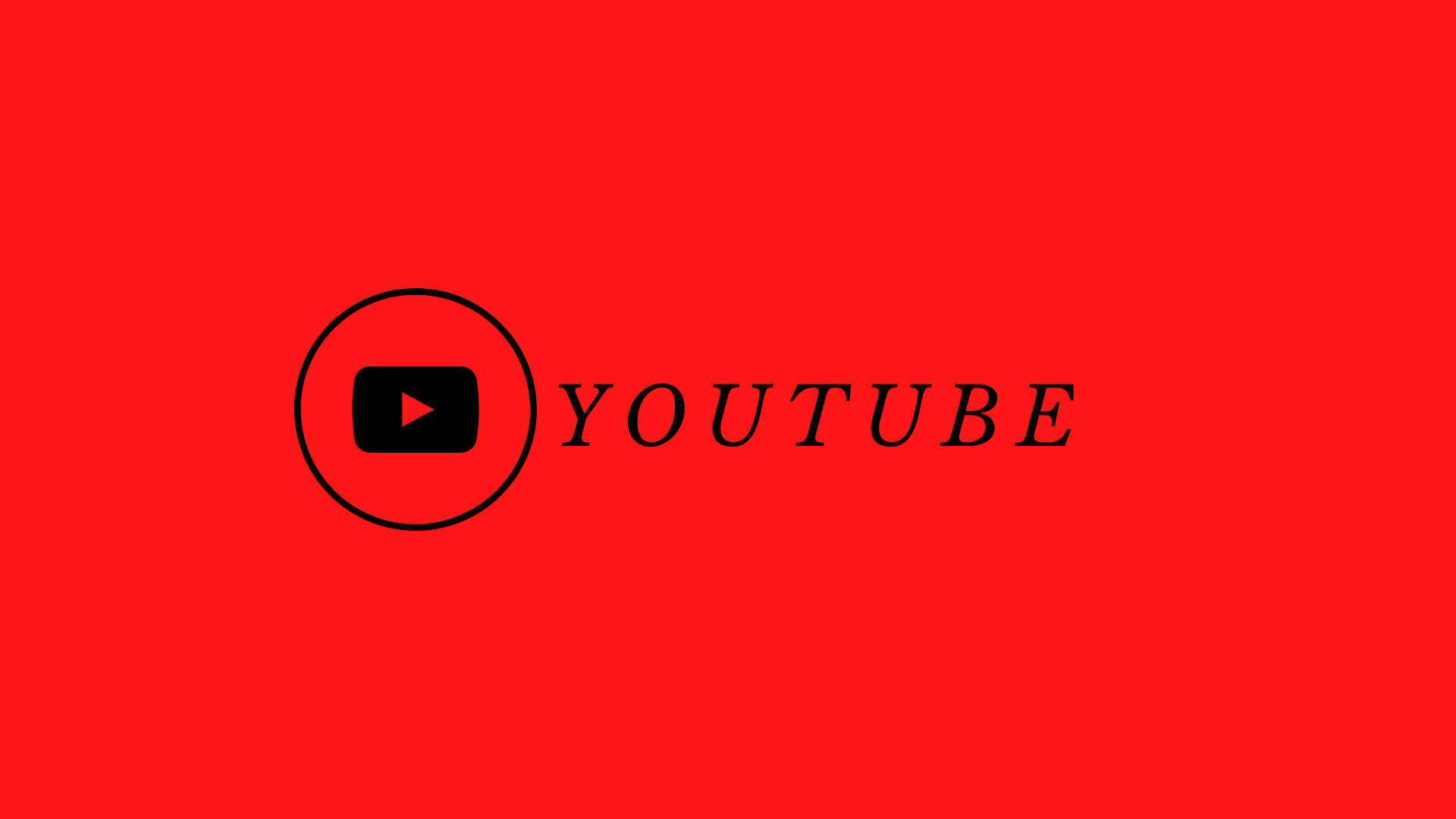 Youtube Logo With Different Font Background