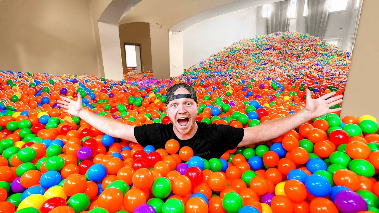 Youtuber Unspeakable Indoor Ball Pit Background