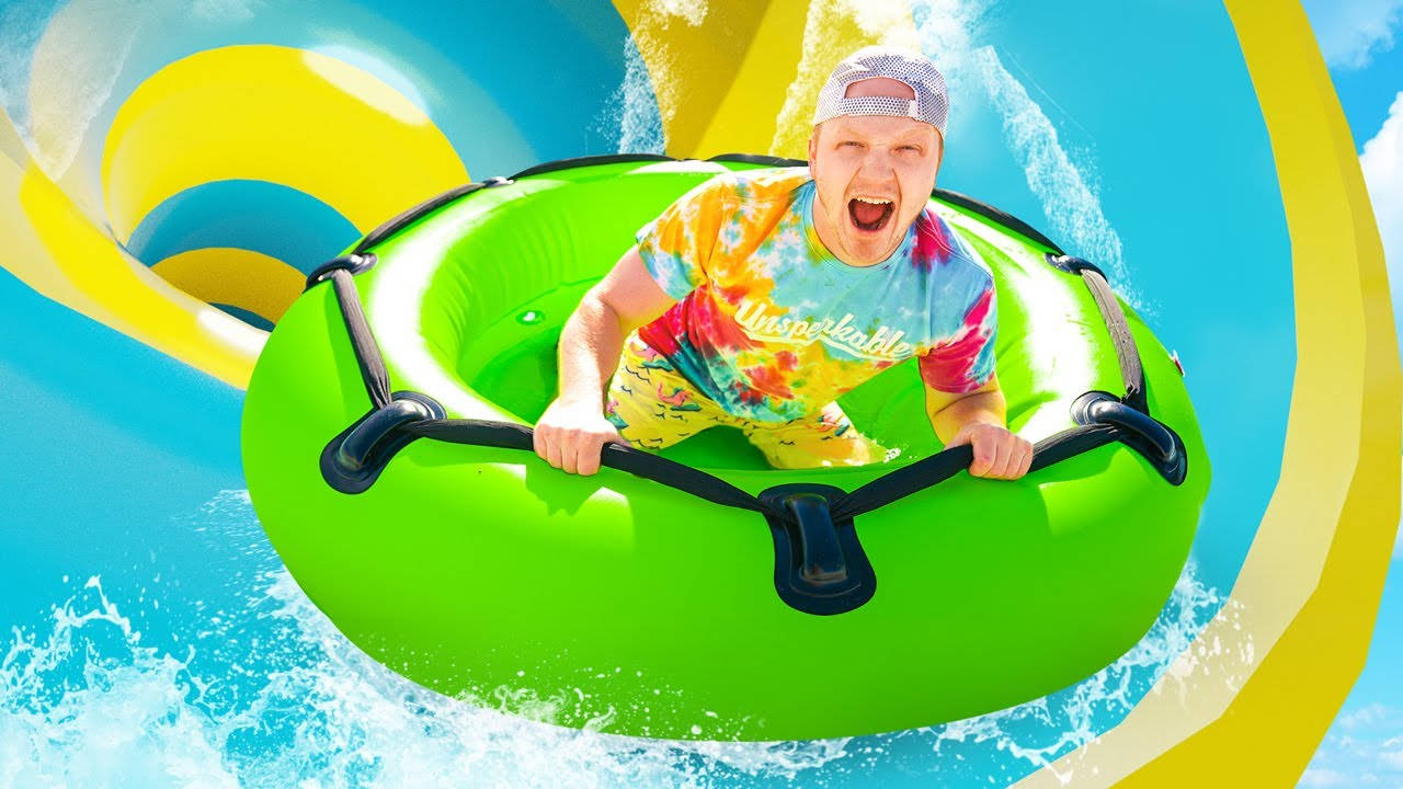 Youtuber Unspeakable On Water Slide