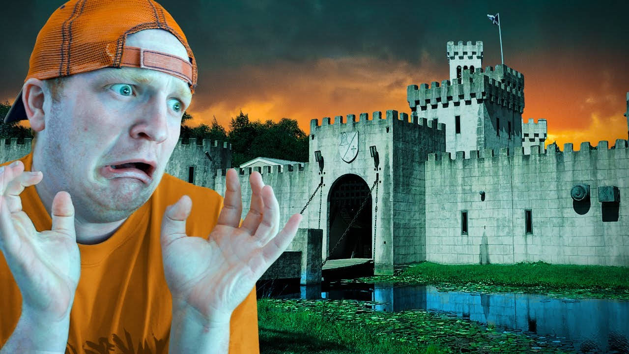 Youtuber Unspeakable With A Castle Background
