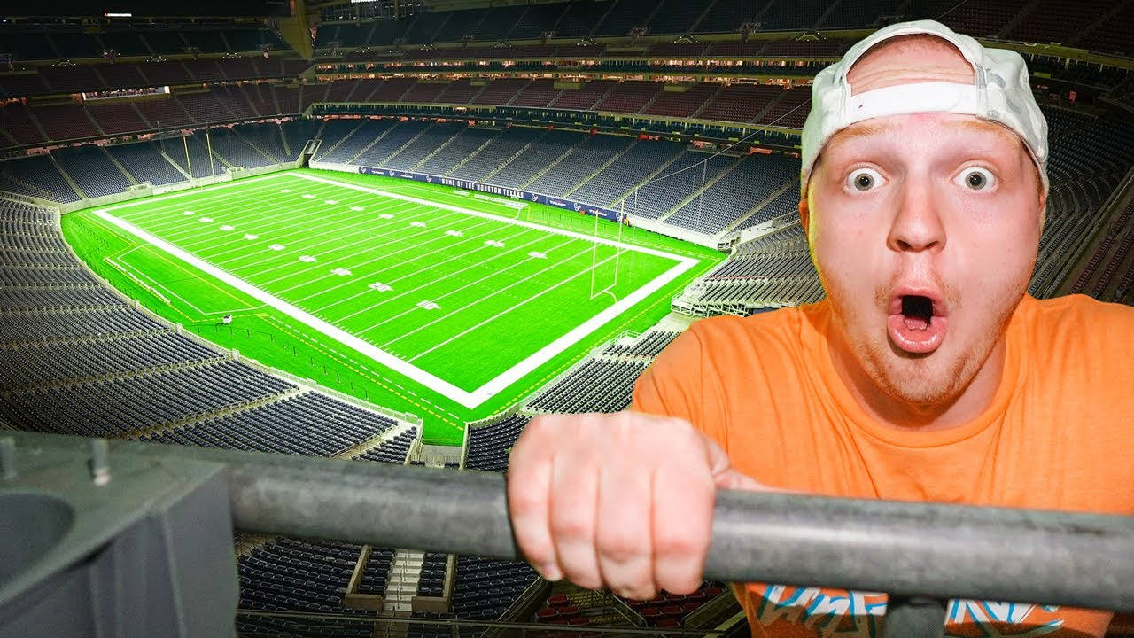 Youtuber Unspeakable With Football Stadium