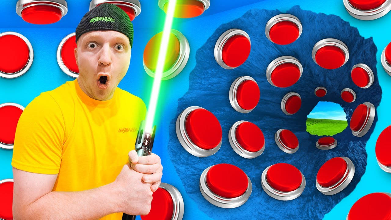 Youtuber Unspeakable With Layers Of Buttons Background