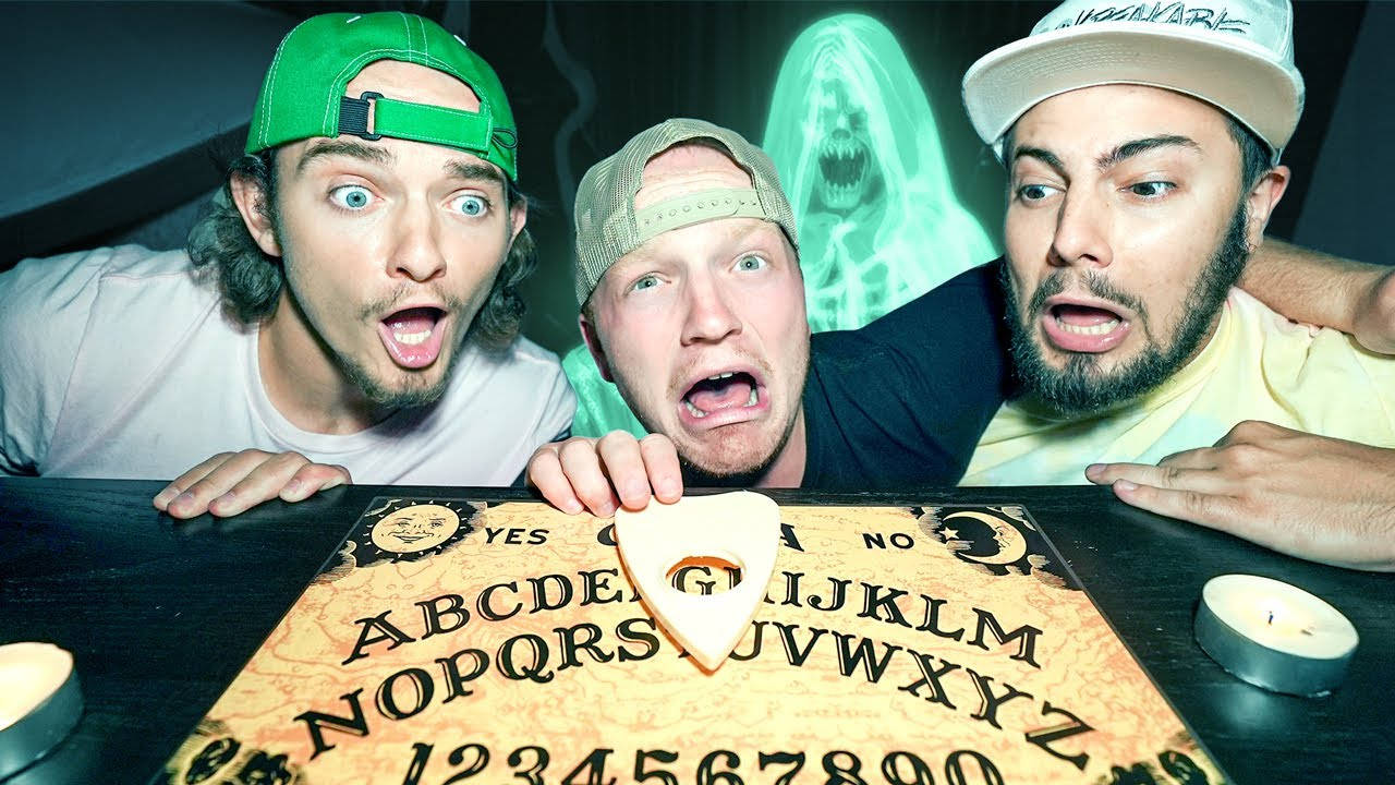 Youtuber Unspeakable With Ouija Board Background